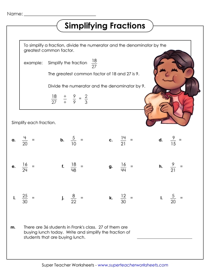 Simplifying Fractions - Simplifying Fractions #2 Simplifying Fractions - Simplifying Fractions #2