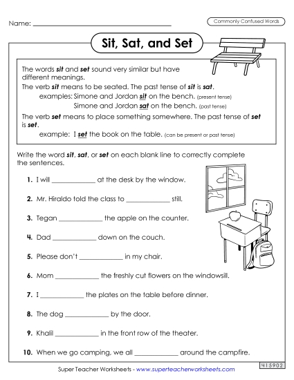 Sit, Sat, and Set Sit, Sat, and Set