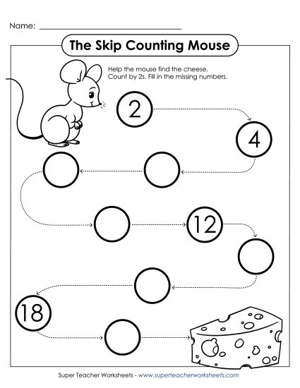 Skip Counting Mouse (By 2s) Skip Counting Mouse (By 2s)