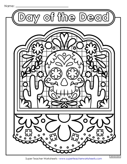 Coloring Pages - Skull Coloring Page (Advanced) Coloring Pages - Skull Coloring Page (Advanced)
