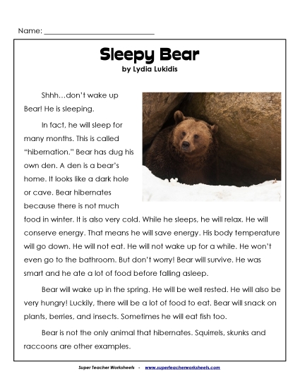 Nonfiction - Sleepy Bear Nonfiction - Sleepy Bear