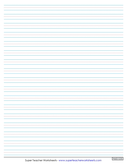 Paper - Small Dotted Lines (No Line for Name)