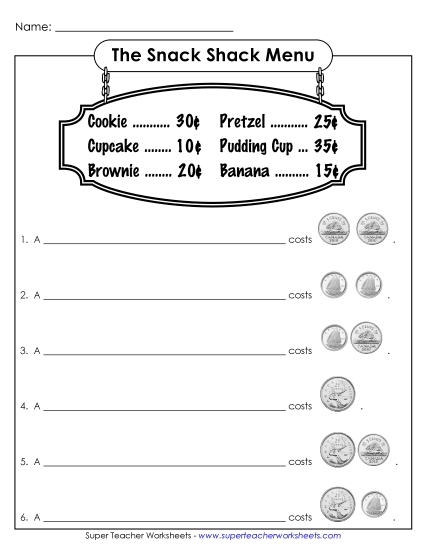 Mixed Coins - Snack Shack (Basic) A