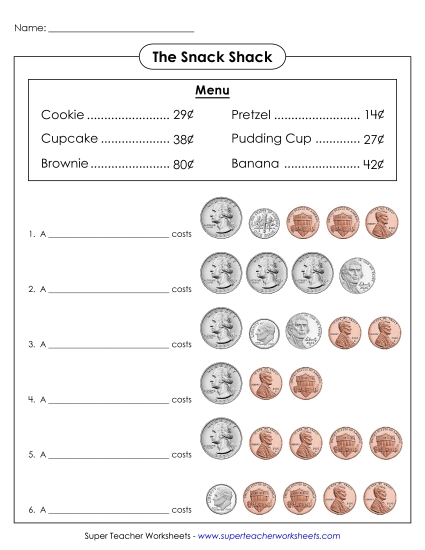 Coins Only (No Bills) - Snack Shack