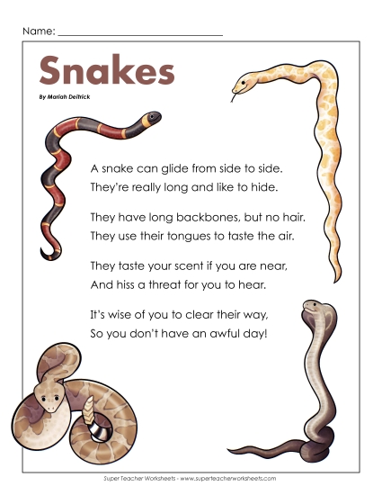 Poems - Snakes (Poem) Poems - Snakes (Poem)