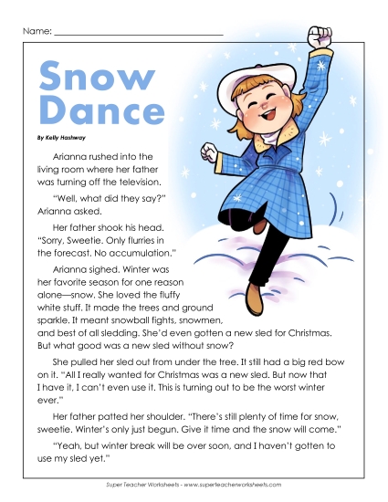 Fiction Stories - Snow Dance (Fiction) Fiction Stories - Snow Dance (Fiction)