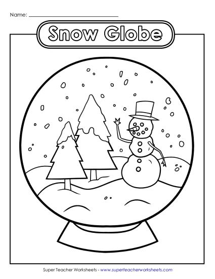 Basic Pictures (For Younger Kids) - Snow Globe Basic Pictures (For Younger Kids) - Snow Globe
