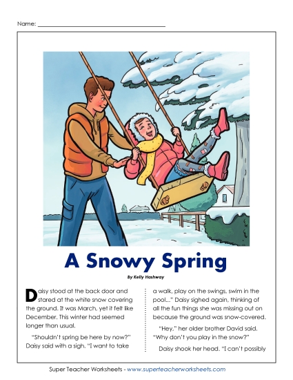 Fiction Stories - Snowy Spring