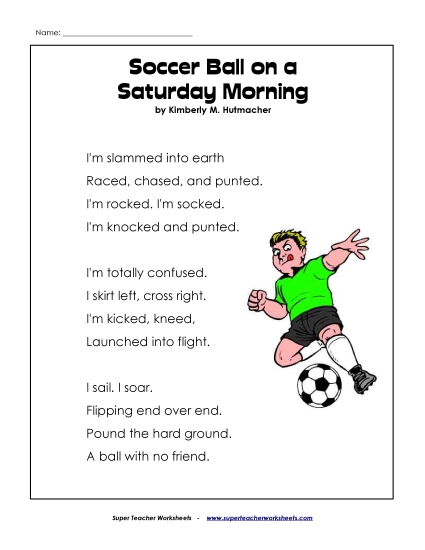 Poems - Soccer Ball (Poem) Poems - Soccer Ball (Poem)