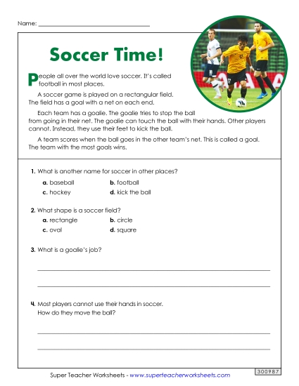 Short Passages - Soccer Time! (Short, Nonfiction) Short Passages - Soccer Time! (Short, Nonfiction)