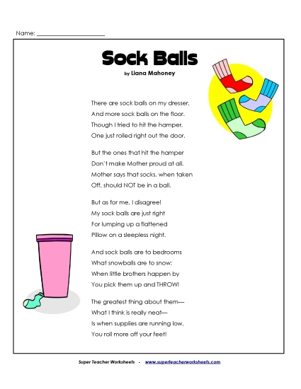 Poems - Sock Balls (Poem) Poems - Sock Balls (Poem)