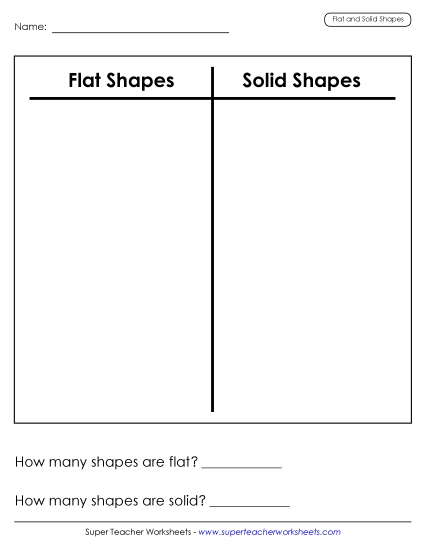 Solid and Flat Shapes (Mix) - Solid and Flat Sort Solid and Flat Shapes (Mix) - Solid and Flat Sort