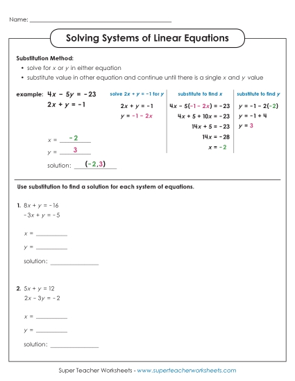 Solving Systems of Linear Equations (Intermediate) Solving Systems of Linear Equations (Intermediate)
