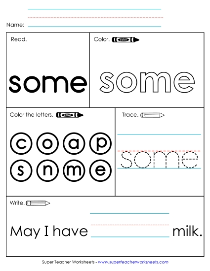 Individual Sight Words - Some (Sight Word) Individual Sight Words - Some (Sight Word)