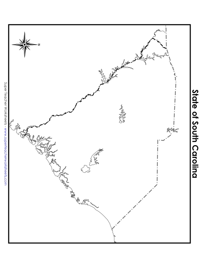 Maps - South Carolina Map (Blank) Maps - South Carolina Map (Blank)