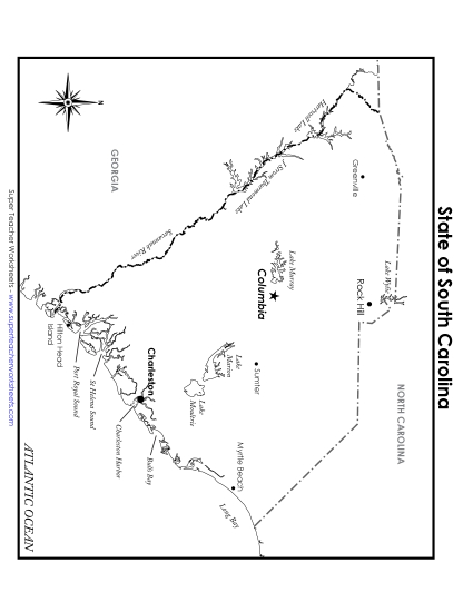 Maps - South Carolina Map (Labeled) Maps - South Carolina Map (Labeled)