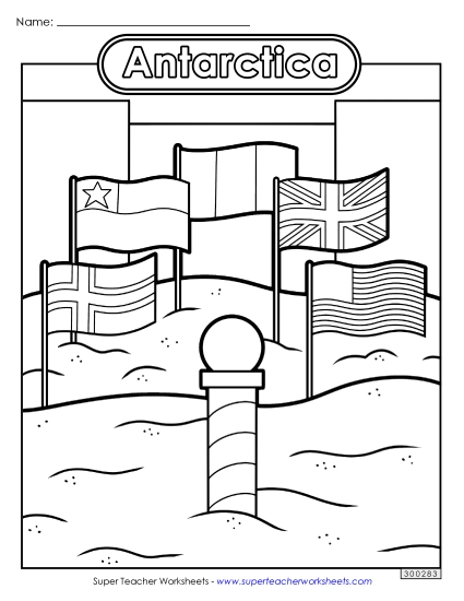 Coloring Pages - South Pole Coloring Page Coloring Pages - South Pole Coloring Page