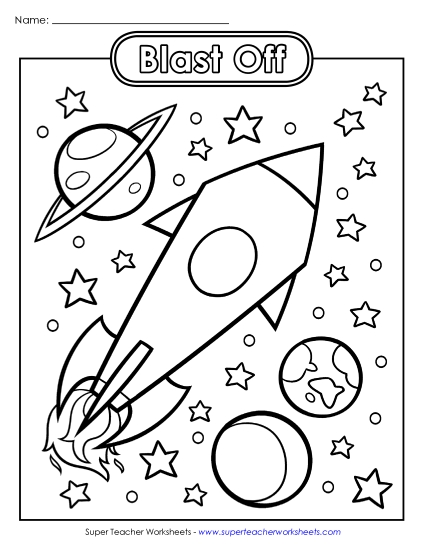 Advanced Pictures (For Older Students) - Space: Blast Off