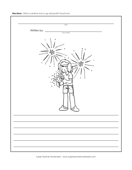 Writing - Sparkler (Story Picture)