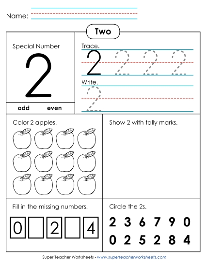 Single-Digit Numbers - Special Number: 2