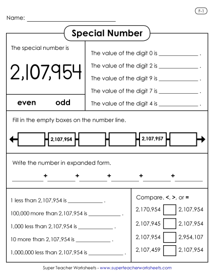 Special Numbers - Special Number: 2,107,954