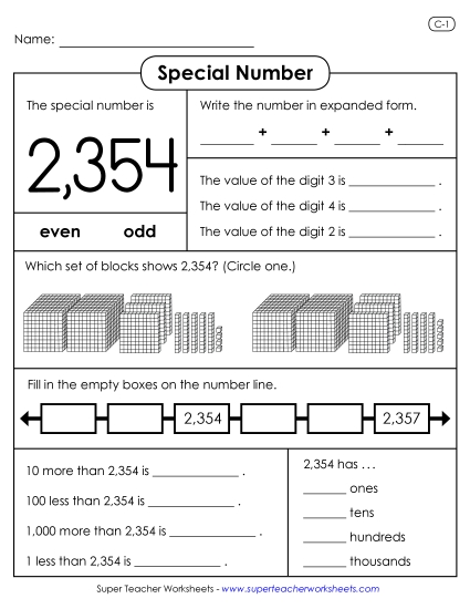 Special Number - Special Number: 2,354 Special Number - Special Number: 2,354