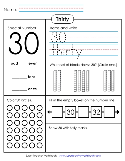 Thirty - Special Number: 30