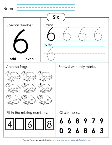 Single-Digit Numbers - Special Number: 6