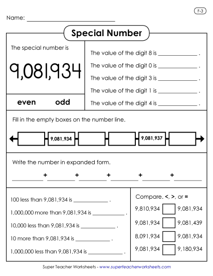 Special Numbers - Special Number: 9,081,934