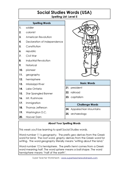Spelling List - Spelling List Spelling List - Spelling List