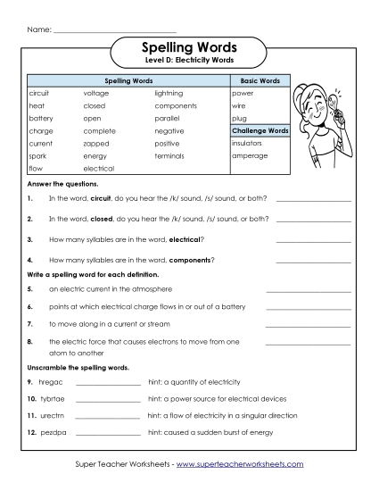 Worksheets and Activities - Spelling Question Worksheet Worksheets and Activities - Spelling Question Worksheet