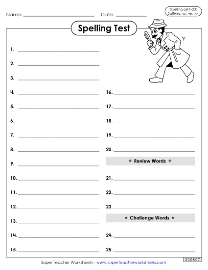 Spelling Test - Spelling Test Spelling Test - Spelling Test