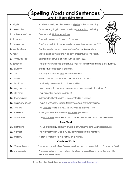 Spelling Test - Spelling Test Sentences Spelling Test - Spelling Test Sentences