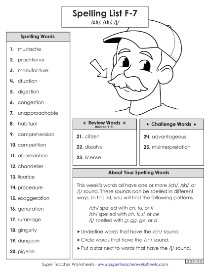 Spelling List - Spelling Word List (F-7) Spelling List - Spelling Word List (F-7)