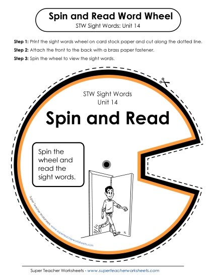 Reading Practice Tools - Spin and Read (Unit 14)