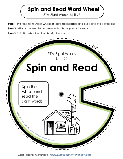 Reading Practice Tools - Spin and Read (Unit 23) Reading Practice Tools - Spin and Read (Unit 23)