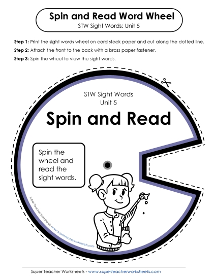 Reading Practice Tools - Spin and Read (Unit 5) Reading Practice Tools - Spin and Read (Unit 5)