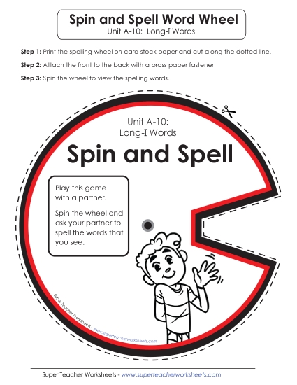 Flashcards, Word Wheel, and Slider - Spin and Spell (A-10)