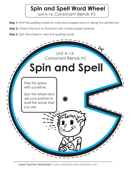 Flashcards, Word Wheel, and Slider - Spin and Spell (A-14)