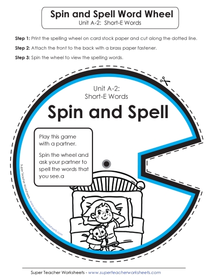 Flashcards, Word Wheel, and Slider - Spin and Spell (A-2)