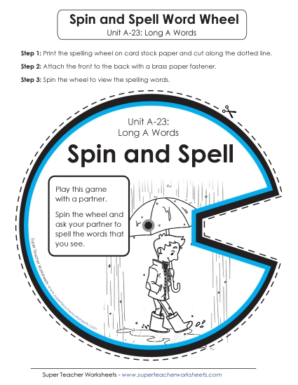 Flashcards, Word Wheel, and Slider - Spin and Spell (A-23) Flashcards, Word Wheel, and Slider - Spin and Spell (A-23)