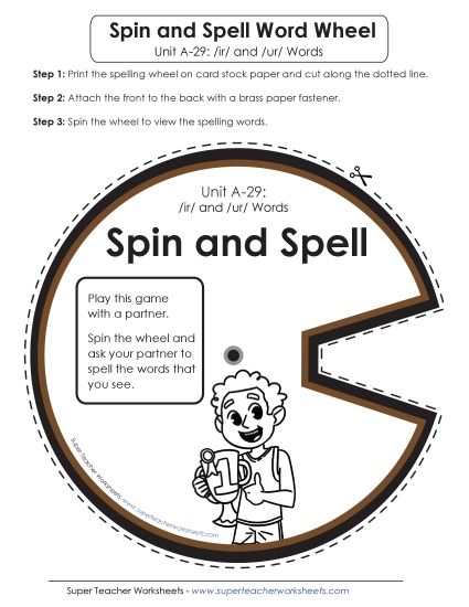 Flashcards, Word Wheel, and Slider - Spin-and-Spell (A-29) Flashcards, Word Wheel, and Slider - Spin-and-Spell (A-29)