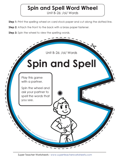 Flashcards, Word Wheel, and Slider - Spin and Spell (B-26)