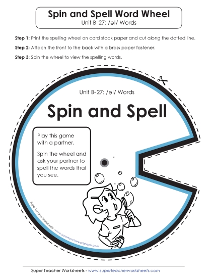 Flashcards, Word Wheel, and Slider - Spin and Spell (B-27) Flashcards, Word Wheel, and Slider - Spin and Spell (B-27)