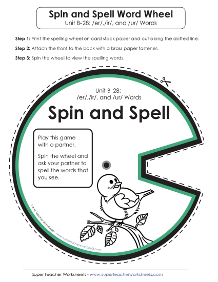 Flashcards, Word Wheel, and Slider - Spin-and-Spell (B-28) Flashcards, Word Wheel, and Slider - Spin-and-Spell (B-28)