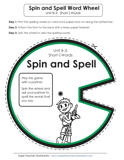 Flashcards, Word Wheel, and Slider - Spin and Spell (B-3) Flashcards, Word Wheel, and Slider - Spin and Spell (B-3)