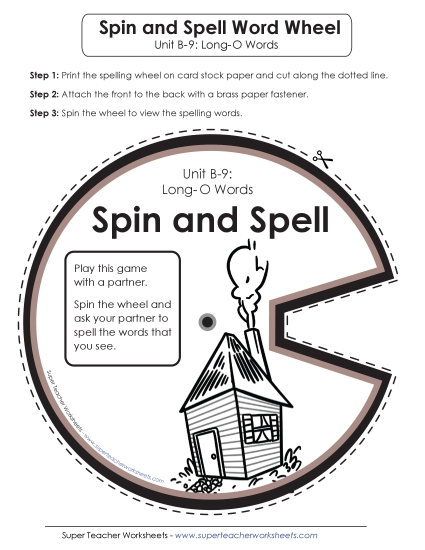 Flashcards, Word Wheel, and Slider - Spin and Spell (B-9)