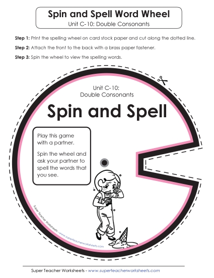 Flashcards and Word Wheel - Spin and Spell (C-10)