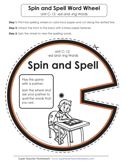 Flashcards and Word Wheel - Spin and Spell (C-12) Flashcards and Word Wheel - Spin and Spell (C-12)