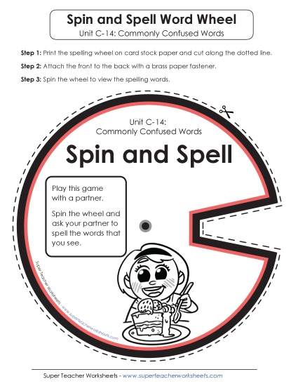 Flashcards and Word Wheel - Spin and Spell (C-14) 